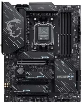 Материнская плата ATX MSI X870E GAMING PLUS WIFI (AM5, AMD X870E, 4*DDR5, 3*PCIE, 3*M.2, 4*SATA, WiFi, BT, 8*USB 3.2, 10*USB 2.0, 2*USB Type-C)