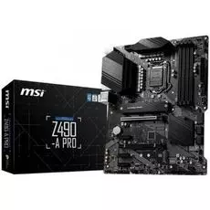 Материнская плата ATX MSI Z490-A PRO (LGA1200, Z490, 4*DDR4(4800), 6*SATA 6G RAID, 2*M.2, 5*PCIE, 7.1CH, 2.5Glan, 8*USB 3.2/USB Type-C, HDMI, DP)