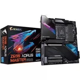 Материнская плата EATX GIGABYTE Z690 AORUS MASTER (LGA1700, Z690, 4*DDR5(6400), 6*SATA 6G RAID, 5*M.2, 3*PCIE, 7.1CH, 10Glan, WiFi, BT, 8*USB 3.2, 2*U