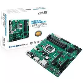 Материнская плата mATX ASUS PRIME Q370M-C/CSM (LGA1151,Q370 VPro,4*DDR4(2400),6*SATA 6G RAID,2*M.2,PCI-E x16,7.1CH,GLan,6*USB 3.0,D-Sub/DVI/DP/HDMI) R