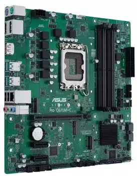 Материнская плата mATX ASUS Pro Q670M-C-CSM 90MB19E0-M2EAYC (LGA1700, Q670, 4*DDR5 (5600), PCIe, 2*M.2, 6*SATA, 4*USB 3.2, 2*USB 2.0, HDMI, 2*DP)