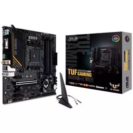 Материнская плата mATX ASUS TUF GAMING B550M-E WIFI (AM4, AMD B550, 4*DDR4(4866), 4*SATA 6G RAID, 2*M.2, 3*PCIE, 7.1CH, Glan, WiFi, BT, 4*USB 3.2, HDM