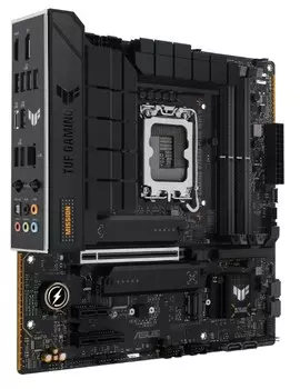 Материнская плата mATX ASUS TUF GAMING B760M-PLUS WIFI II 90MB1HE0-M0EAY0 (LGA1700, B760, 4*DDR5 (7800), 4*SATA 6G RAID, 3*M.2, 3*PCIE, 2.5Glan, WiFi,