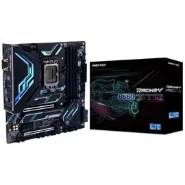 Материнская плата mATX Biostar B660GTQ (LGA1700, B660, 4*DDR4(5000), 4*SATA 6G RAID, 2*M.2, 3*PCIE, 7.1CH, 2.5Glan, 5*USB 3.2, USB Type-C, HDMI, DP, D