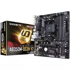 Материнская плата mATX GIGABYTE GA-AB350M-DS3H V2