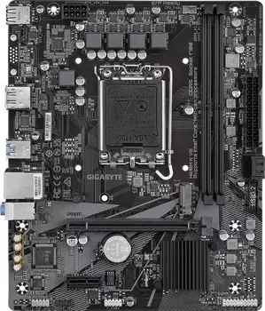 Материнская плата mATX GIGABYTE H610M K V2 (LGA1700, H610, 2*DDR5, 2*SATA, PCIe, M.2, 4*USB 2.0, 2*USB 3.2, HDMI, DP)