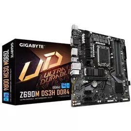 Материнская плата mATX GIGABYTE Z690M DS3H DDR4 (LGA1700, Z690, 4*DDR4(5333), 4*SATA 6G RAID, M.2, 3*PCIE, 7.1CH, 2.5Glan, USB Type-C, 3*USB 3.2, HDMI