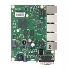 Материнская плата Mikrotik RB450Gx4 для роутеров, 716 МГц (4 ядра), 5х 1G RJ45, microSD, RS232