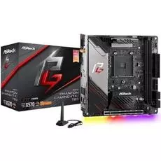 Материнская плата mini-ITX ASRock X570 PHANTOM GAMING-ITX/TB3 (AM4,AMD X570,2*DDR4(4533),4*SATA 6G RAID,M.2,PCI-E,7.1CH,GLan,WiFi,BT,7*USB 3.2,Type-C,