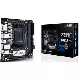 Материнская плата mini-ITX ASUS PRIME A320I-K 90MB11T0-M0EAY0 (AM4, AMD A320, 2*DDR4(3600), 4*SATA 6G RAID, PCIE, 7.1CH, Glan, HDMI, DP, 4*USB 3.2, 2*