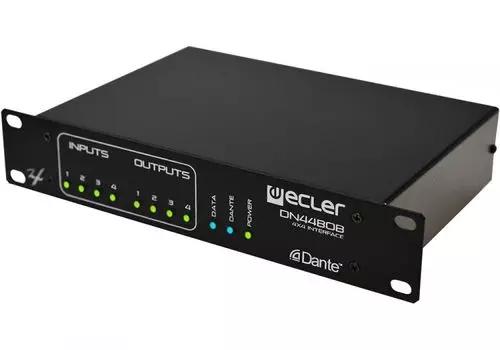 Матрица Ecler DN44BOB цифровая аудиосигналов, транскодер аналоговых аудиосигналов и сигналов интерфейса Dante