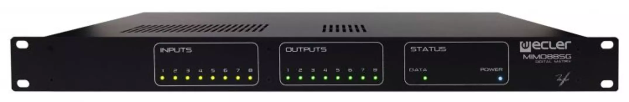 Матрица Ecler MIMO88SG цифровая аудиосигналов, DSP-аудиопроцессор серии MIMO, 8х8 входов/выходов