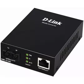 Медиа-конвертер D-link DMC-G10SC/A1A 1x100/1000Base-T, 1x1000Base-LX с разъемом SC для одномодового оптического кабеля (до 10 км)