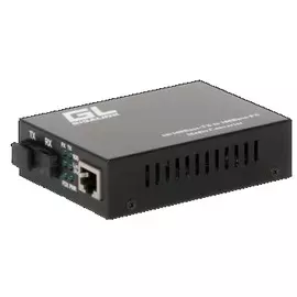 Медиа-конвертер GIGALINK GL-MC-UTPF-SC1F-18SM-1310.r2 из UTP, 100Мбит/c в WDM, LFP, SM, SC, Tx:1310/Rx:1550, 18 дБ (до 20 км) rev2