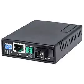 Медиа-конвертер NSGate NF-S0M/R 40FRM002 двухволоконный: 1310нм, MM, SC, 2 км, БП 12V/1A, пластик, R217