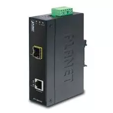 Медиа-конвертер Planet IFT-805AT промышленный, IP30 FE SFP (-40 to 75 degree C) Slim type