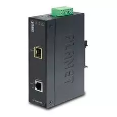 Медиа-конвертер Planet IGT-805AT промышленный, IP30 10/100/1000T to 100/1000X SFP (-40 to 75 degree