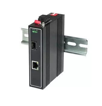 Медиаконвертер промышленный NST NS-MC-1G1GX/I компактный Gigabit Ethernet. Порты: 1 x GE (10/100/1000Base-T), 1 x GE SFP (1000Base-X). Вход для резерв