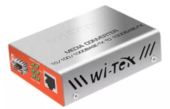 Медиаконвертер Wi-Tek WI-MC111G 1000-Base-T/1000Base-FX с SFP-портом