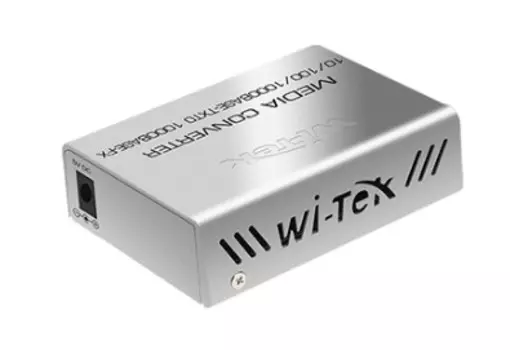 Медиаконвертер Wi-Tek WI-MC111GP 1000-Base-T c PoE 802.3af/at 1000Base-FX с SFP-портом