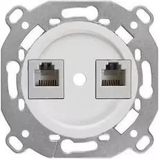 Механизм Bironi B3-302-21 компьютерной розетки, белый