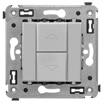 Механизм управления рольставней DKC 4404183 в стену, "Закаленная сталь", 2 модуля, "Avanti"