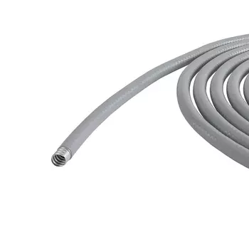 Металлорукав в гл. ПВХ изоляции DKC 6070R-10 DN 10мм, Dвн 10,0мм, Dнар 15,0мм, цвет серый , "Cosmec" (уп/50 м)