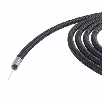 Металлорукав в ПВХ изоляции DKC 6071R-010N100PCR 10мм, низкотемпературный, Dвн 10,0 мм, Dнар 14,0, с протяжкой, цвет чёрный, "Cosmec" (уп/100 м)