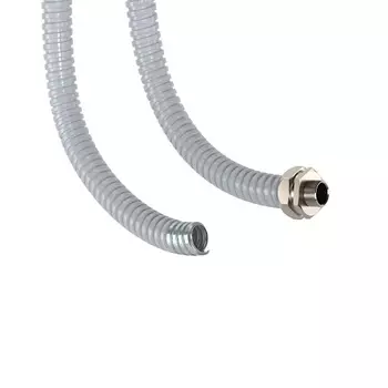 Металлорукав в ПВХ изоляции DKC 6071R-012 DN 12мм, Dвн 12,0мм, Dнар 16,0мм, цвет серый , "Cosmec" (уп/50 м)