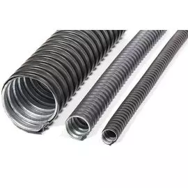 Металлорукав в ПВХ изоляции ЗЭТАРУС zeta42227 DN 20мм, Dвн 19,1мм, Dнар 23,2мм, без протяжки, цвет чёрный,''МРПИ нг'' (уп/50м)