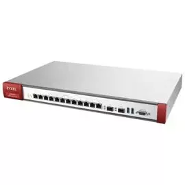Межсетевой экран ZYXEL USG FLEX 700 Rack, 12 конфигурируемых (LAN/WAN) портов GE, 2xSFP, 2xUSB3.0, AP Controller (8/264), Device HA Pro !CF временно н