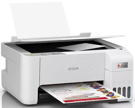 МФУ Epson EcoTank L3216 струйный, A4, цветной, 33стр/мин (A4 ч/б), 15стр/мин (A4 цв.), 5760x1440dpi, СНПЧ, USB, белый (C11C68518/ C11CJ68502)