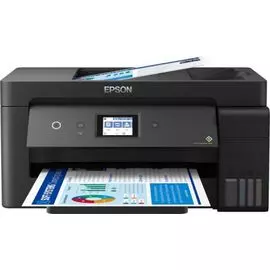 МФУ струйное цветное Epson EcoTank L14150 C11CH96404 A3, 4800х1200dpi, ч/б 17стр/мин, цвет 9стр/мин, Duplex Net, WiFi, USB, RJ-45, черный C11CH96502/C