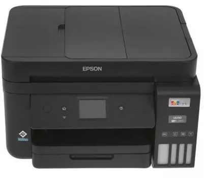 МФУ струйное цветное Epson EcoTank L6290 C11CJ60505 A4, 4800х1200dpi, ч/б 33стр/мин, цвет 20стр/мин, Duplex Net, WiFi, USB, RJ-45, черный C11CJ60408 (