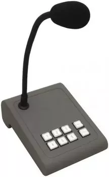 Микрофон BIAMP MICPAT-6 (APART) с селектором на 6 зон трансляции. Может использоваться с MA247. RJ45. Кабель в комплекте (5 м).