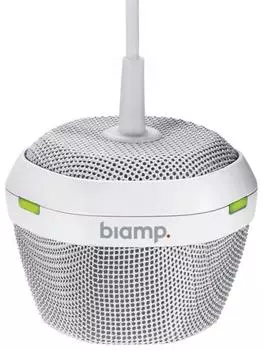 Микрофон BIAMP Parle/TesiraTCM-1EX(White) 912.0487.900/911.0487.900 (вспомогательный к TCM-1):подвесной, технология Beamtracking(AVB);3 зоны по 120°;L
