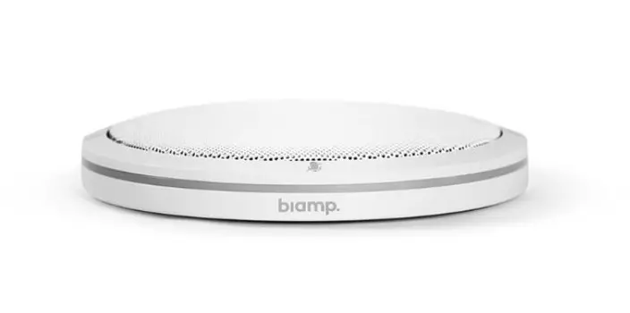 Микрофон BIAMP ParleTTM-XEX(White) 912.0502.900/911.0502.900 настольный (вспомогательный к TTM-X), технология Beamtracking(AVB); 4 зоны по 90°; LED mu