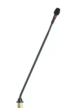 Микрофон Shure MX415R/N корпус без капсюля на "гусиной шее", 38,1 см, световое кольцо индикации, врезной предусилитель