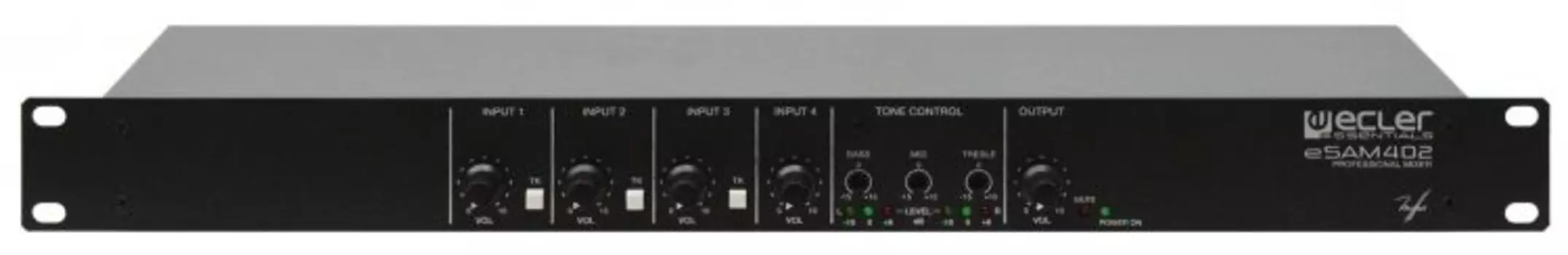 Микшер Ecler eSAM402 4-канальный коммутатор, входы: 1 Line, 3 Mic/Line (питание 18 В)