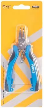 Мини-длинногубцы КВТ 92057 изогнутые 115 мм серия ПРОФИ