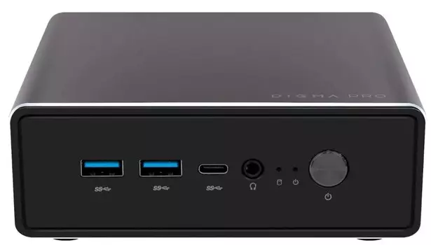 Мини ПК Digma Pro Minimax U1 DPP3-ADXW03 i3-1215U/16GB/512GB SSD/UHD Graphics/GbitEth/WiFi/BT/60W/Win11Pro/темно-серый/черный