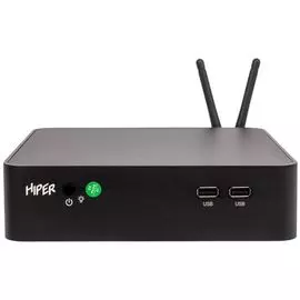 Мини ПК HIPER 61GFBDZ1QG G5905/4GB/256GB SSD/UHD Graphics 610/Wi-Fi/BT/DOS/black