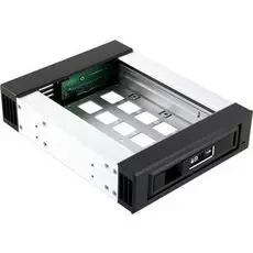 Мобильное шасси Procase L3-101-SATA3-BK 1 SATA3/SAS 6Gb, черный, с замком, hotswap aluminium mobie rack module (1x5,25) 1xFAN 40x15mm