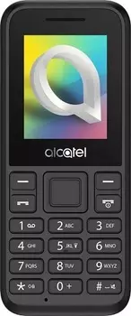 Мобильный телефон Alcatel 1068D 1068D-3AALRU12 1.8", 128x160, черный моноблок, 2 Sim, 0.08Mpix, GSM900/1800, MP3, FM, microSD max32Gb