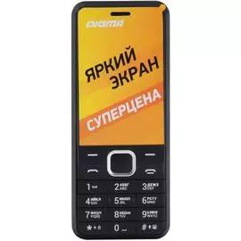 Мобильный телефон Digma A241 Linx LT2066PM 32MB 2Sim 2.44" 240x320, GSM900/1800, черный (1387529)