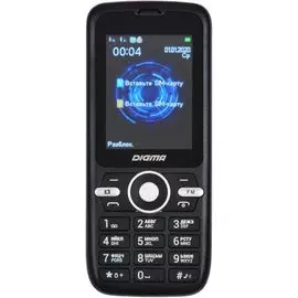 Мобильный телефон Digma B240 Linx 1148102 32MB 2Sim 2.44" 240x320, 0.08Mpix, GSM900/1800, FM, microSD, черный )