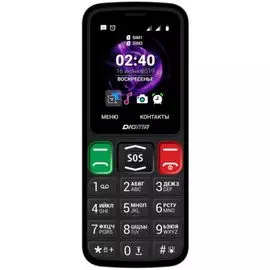 Мобильный телефон Digma Linx S240 32MB, 2Sim, 2.44", 0.08Mpix, microSD, черный