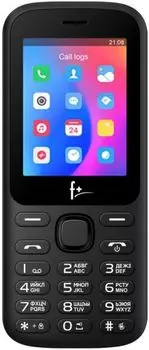 Мобильный телефон F+ F257 Black 2SIM, 2.4'' 240х320, 32/32MB, up to 16GB flash, 0.08Mpix, BT, Micro-USB, 1000mAh
