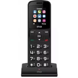 Мобильный телефон INOI 104 4660042757407 black 1.8" 600mAh с док-станцией, замена DECT