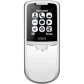 Мобильный телефон INOI 288S 4660042757483 silver 2,0" IPS 0.1MP 800mAh Легендарный металл. дизайн, Premium упаковка